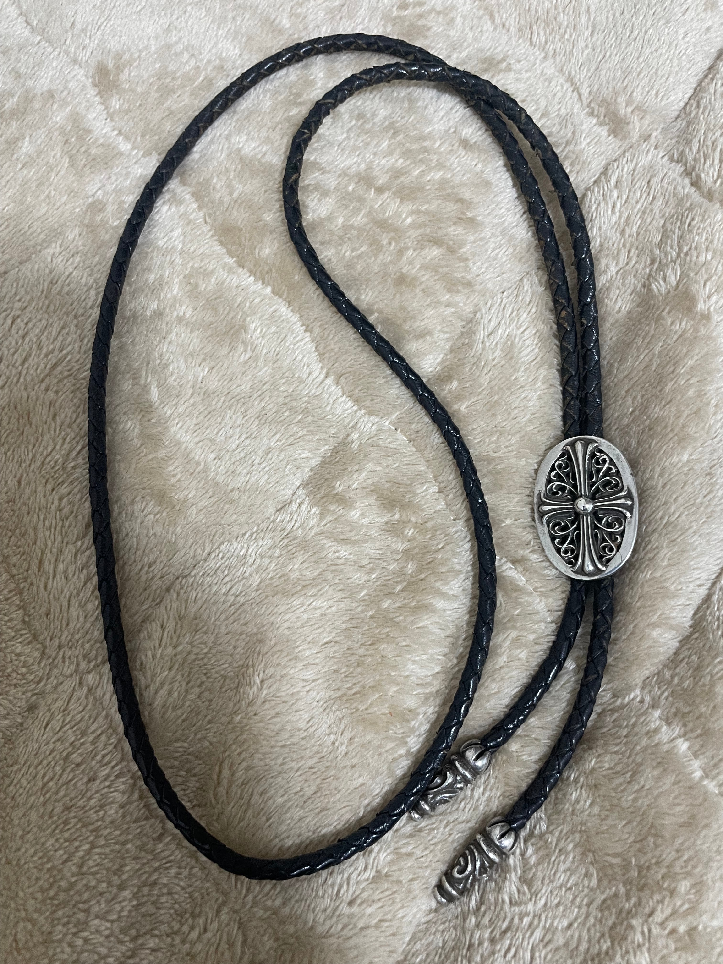 Chrome Hearts Tiny Classic Oval Loop Tie "Silver"