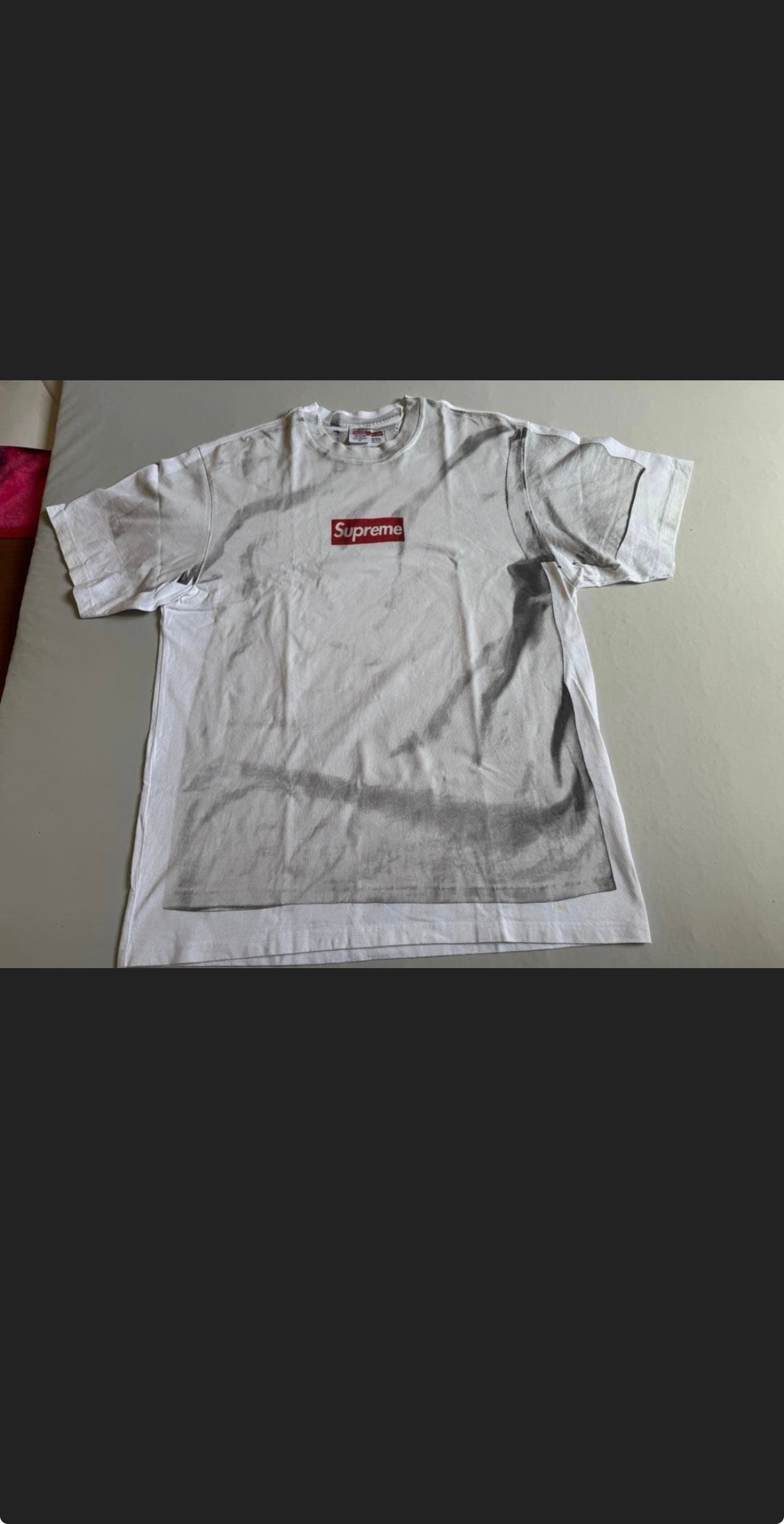 Supreme x MM6 Maison Margiela Box Logo Tee "White"