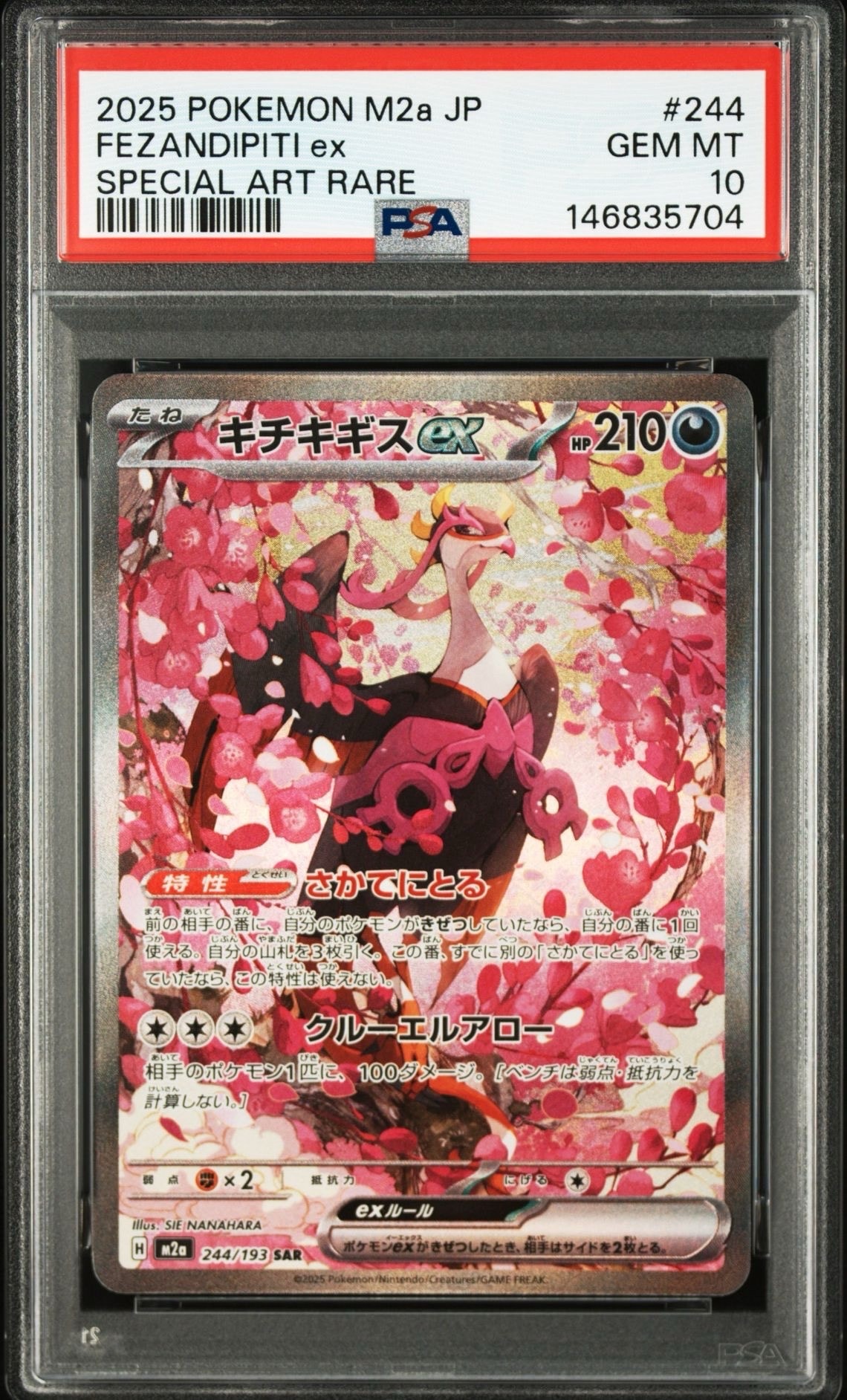 【PSA10】キチチギスex sar 244/193 メガドリームex キチキギスex SAR ハイクラスパック MEGA ドリームex 244/193 - メルカリ