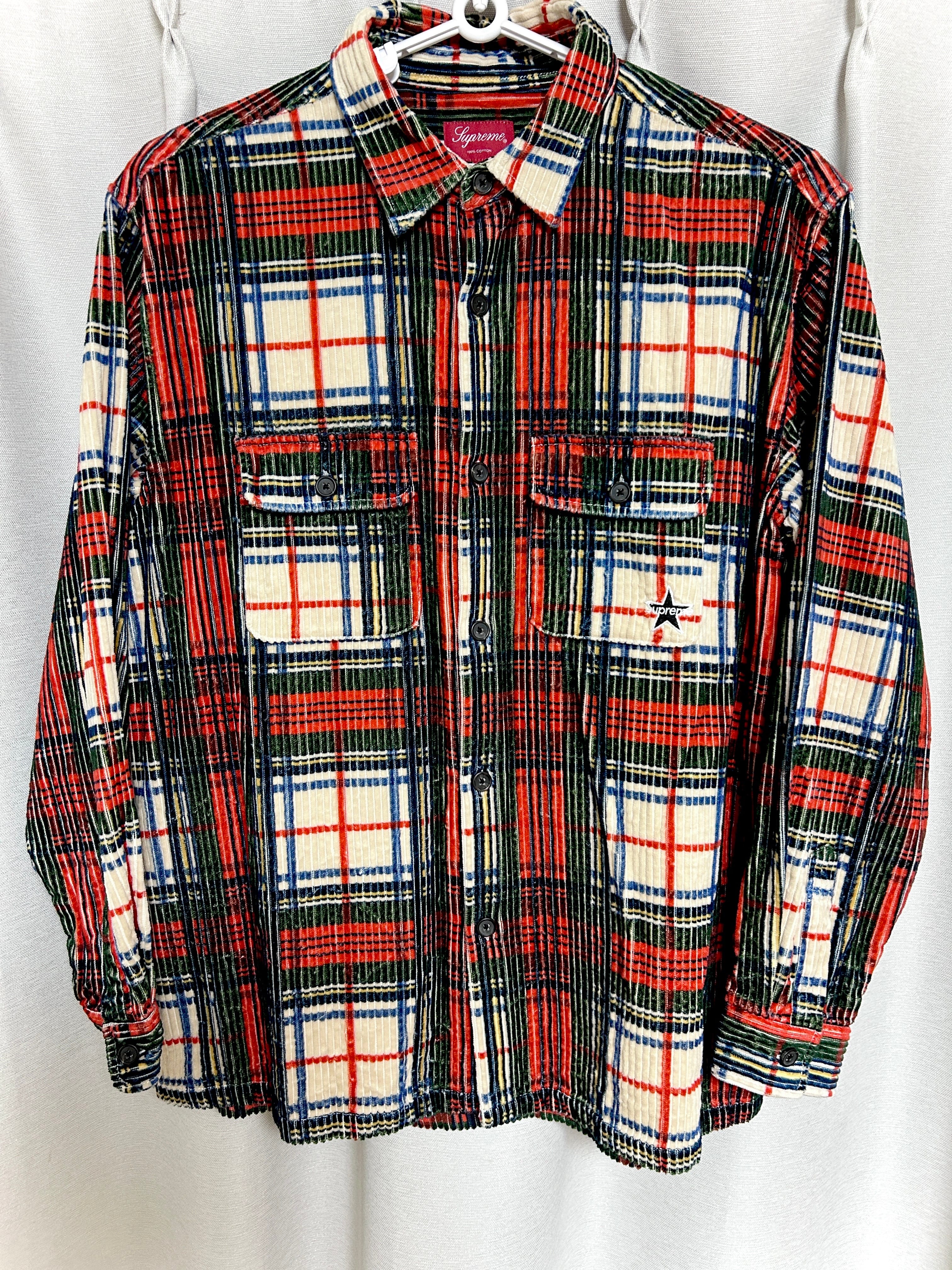 Supreme Corduroy Shirt "Plaid"