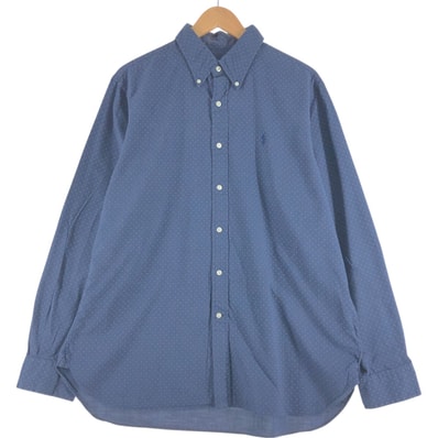 古着 ラルフローレン Ralph Lauren 総柄 長袖 ボタンダウンシャツ メンズXL相当/eaa512383