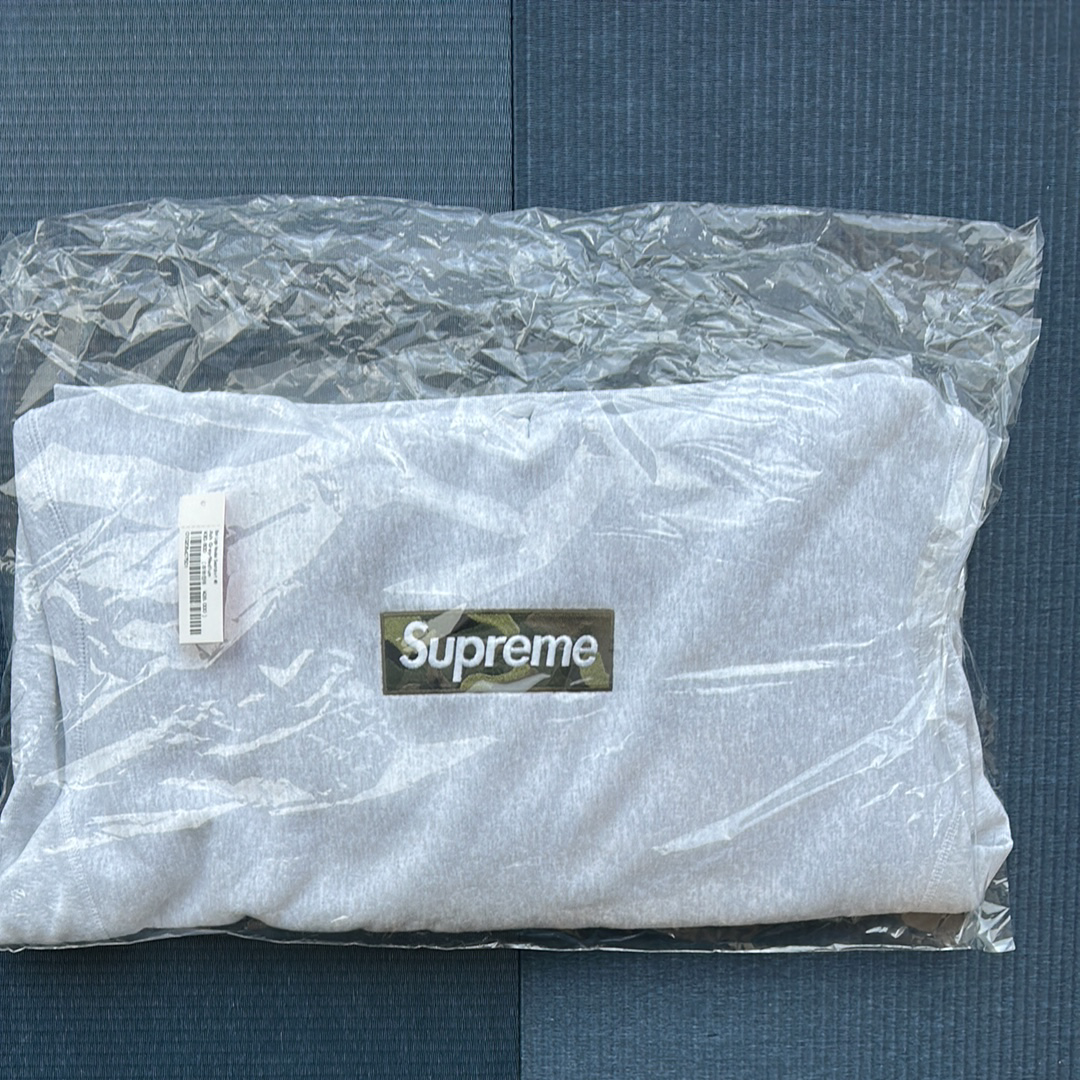 Supreme Box Logo Hooded Sweatshirt "Ash Grey" (23FW)