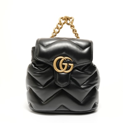 グッチ GUCCI GGマーモント キルティングレザー バックパック リュック・デイパック【中古】