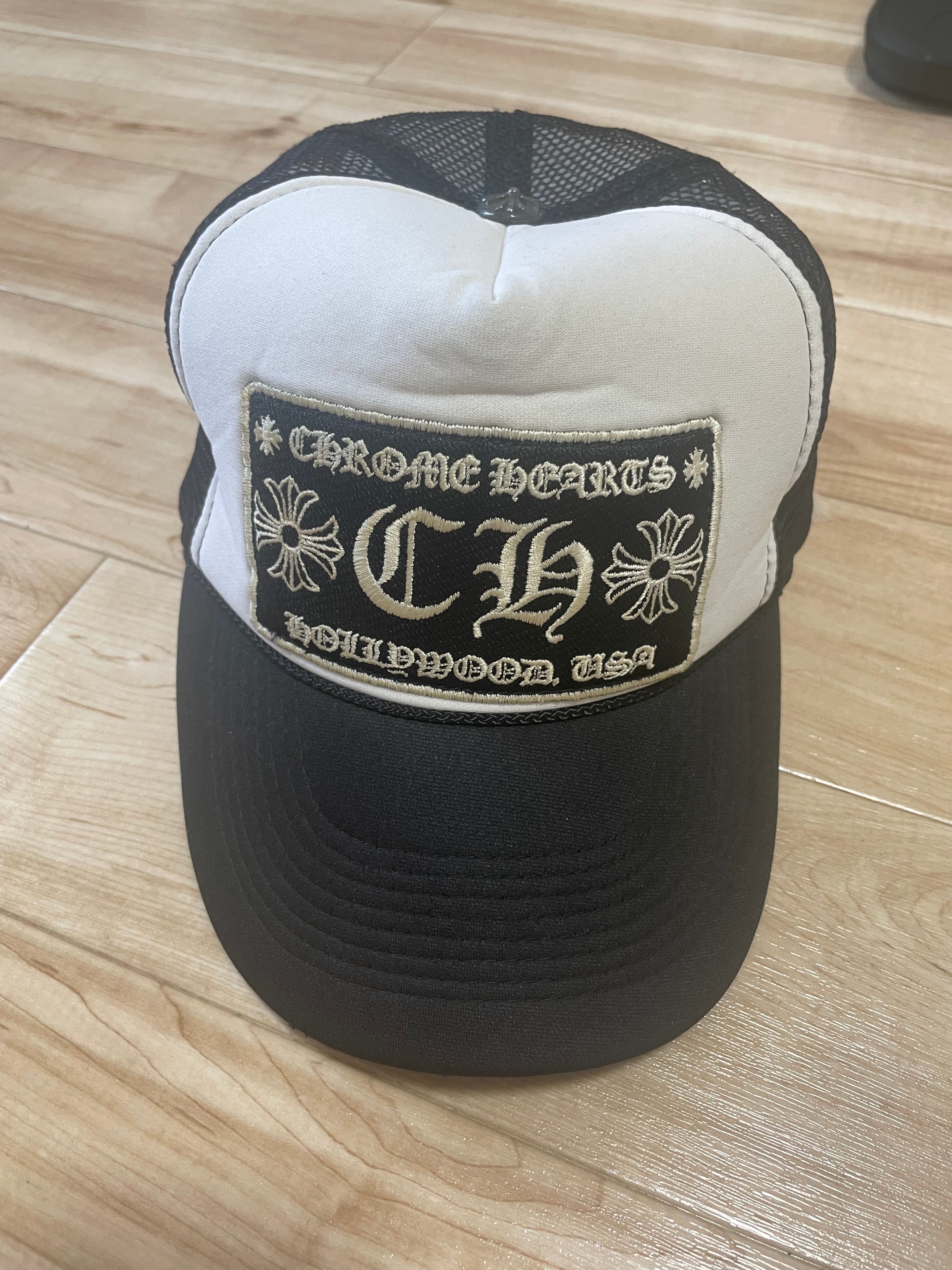 Chrome Hearts Trucker Cap CH "Black/White"