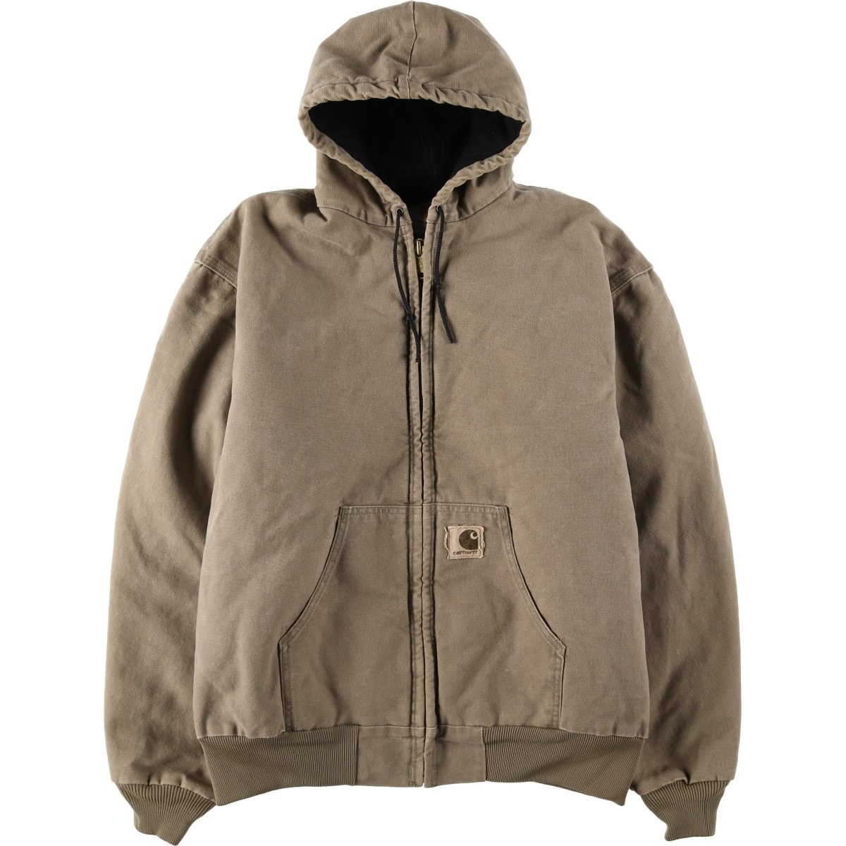 古着 00年代 カーハート Carhartt アクティブジャケット 中綿入り ダックフルジップパーカー USA製 メンズXL相当/eaa636537