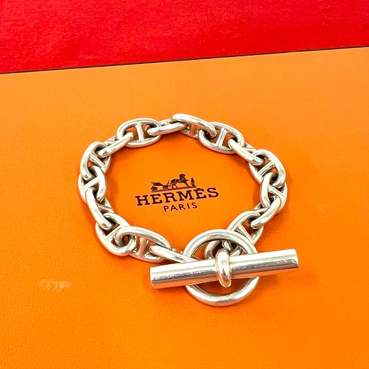 HERMES エルメス シェーヌダンクル MM 16コマ ブレスレット シルバー925 ブレスレット シルバー
 73409