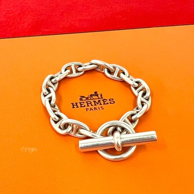HERMES エルメス シェーヌダンクル MM 16コマ ブレスレット シルバー925 ブレスレット シルバー
73409