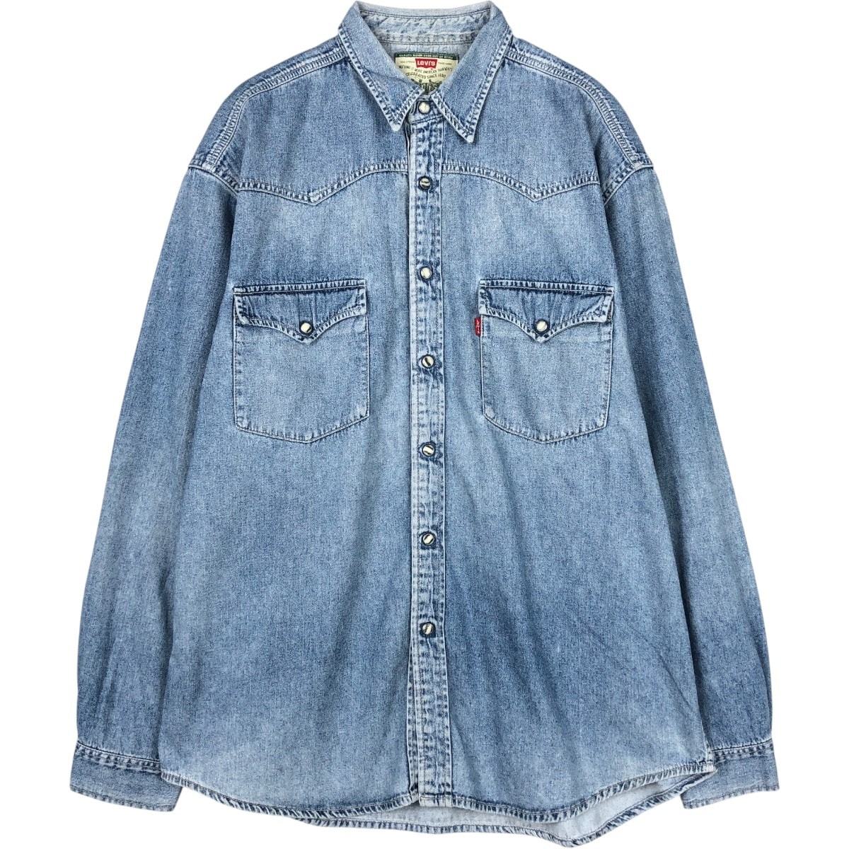 古着 リーバイス Levi's 長袖 デニムウエスタンシャツ メンズXL相当/eaa666257