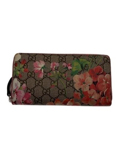 GUCCI GG Blooms Zip Around Wallet "Antique Rose"