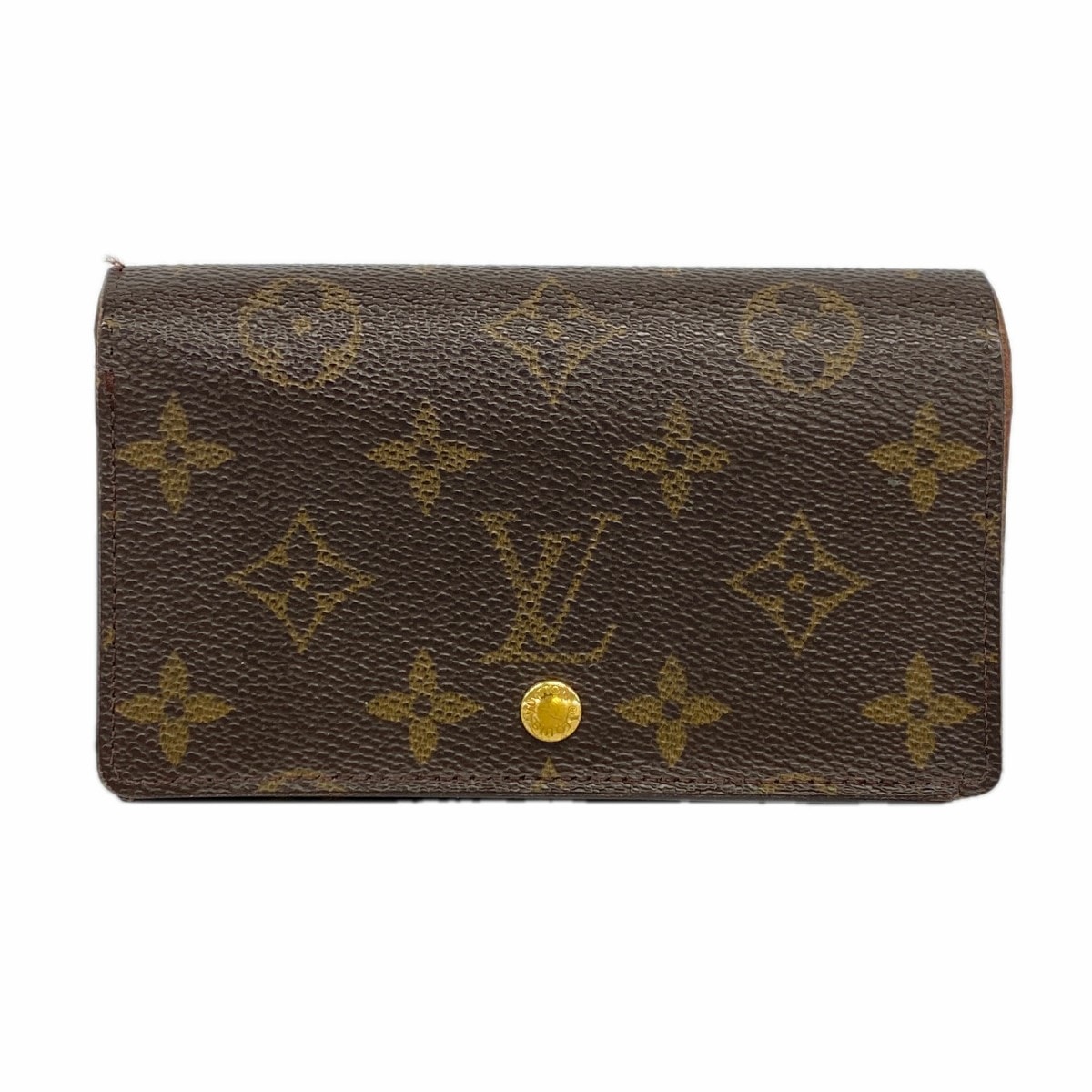 【6dc3269】ルイヴィトン 財布 モノグラム ポルトモネジップ M61735 ブラウン【中古】メンズ レディース ユニセックス