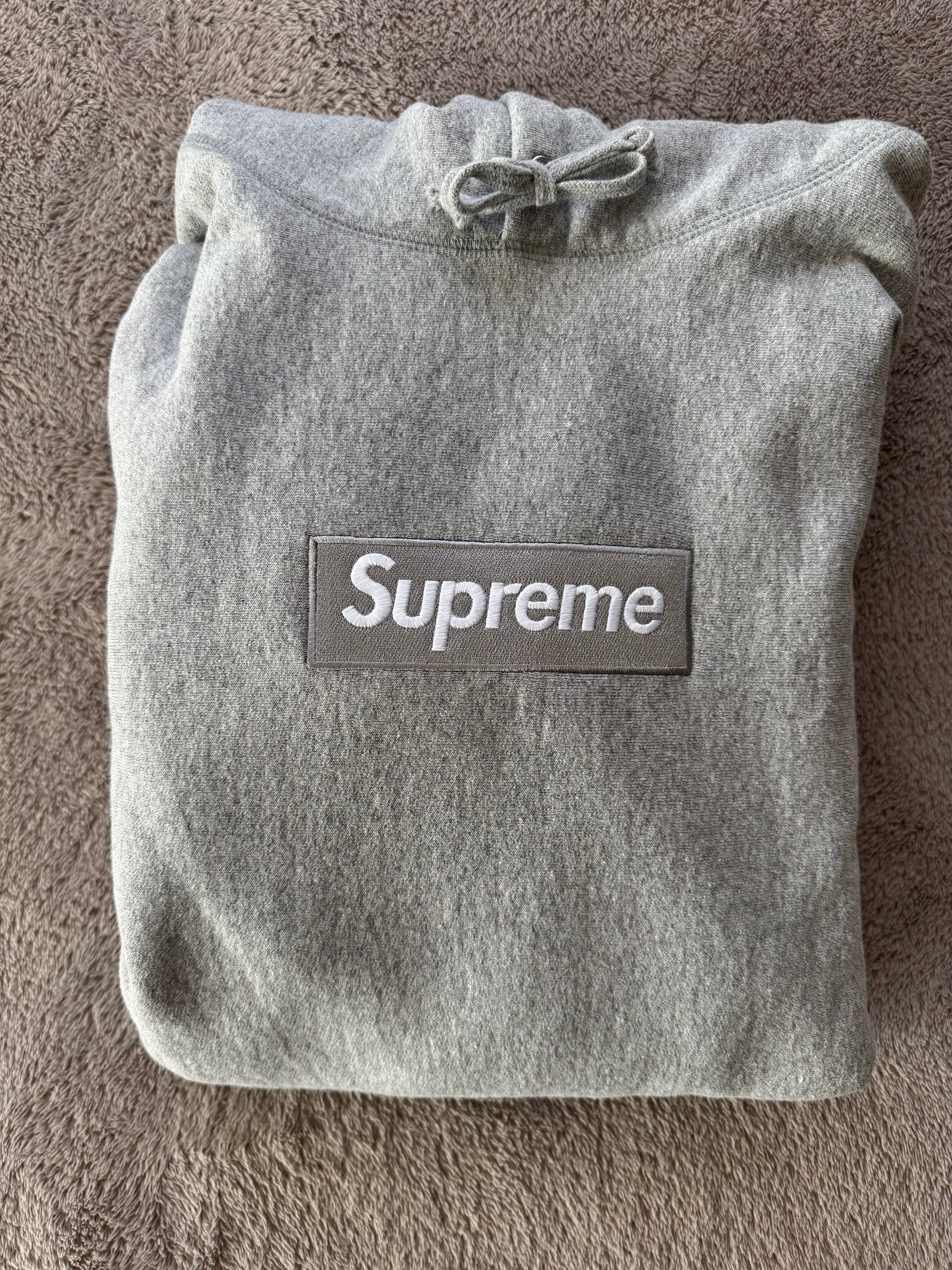 Supreme Box Logo Hooded Sweatshirt "Heather Grey" (24FW)