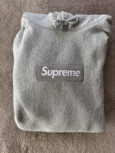 Supreme Box Logo Hooded Sweatshirt "Heather Grey" (24FW)