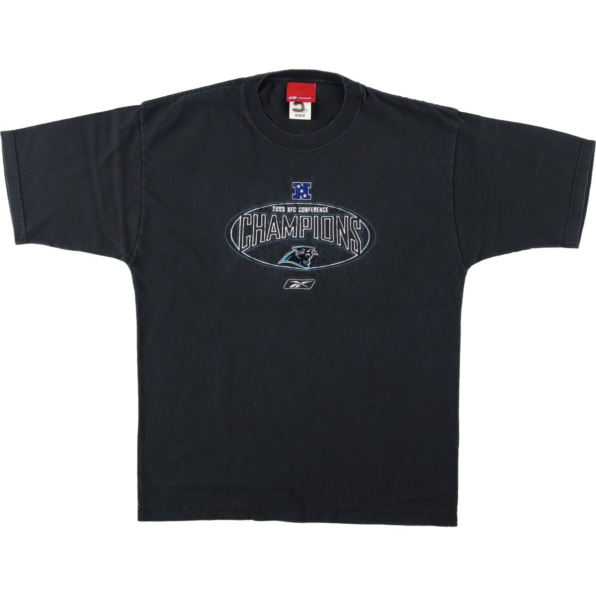 古着 00年代 リーボック Reebok NFL CAROLINA PANTHERS カロライナパンサーズ スポーツプリントTシャツ メンズM相当/eaa649513
