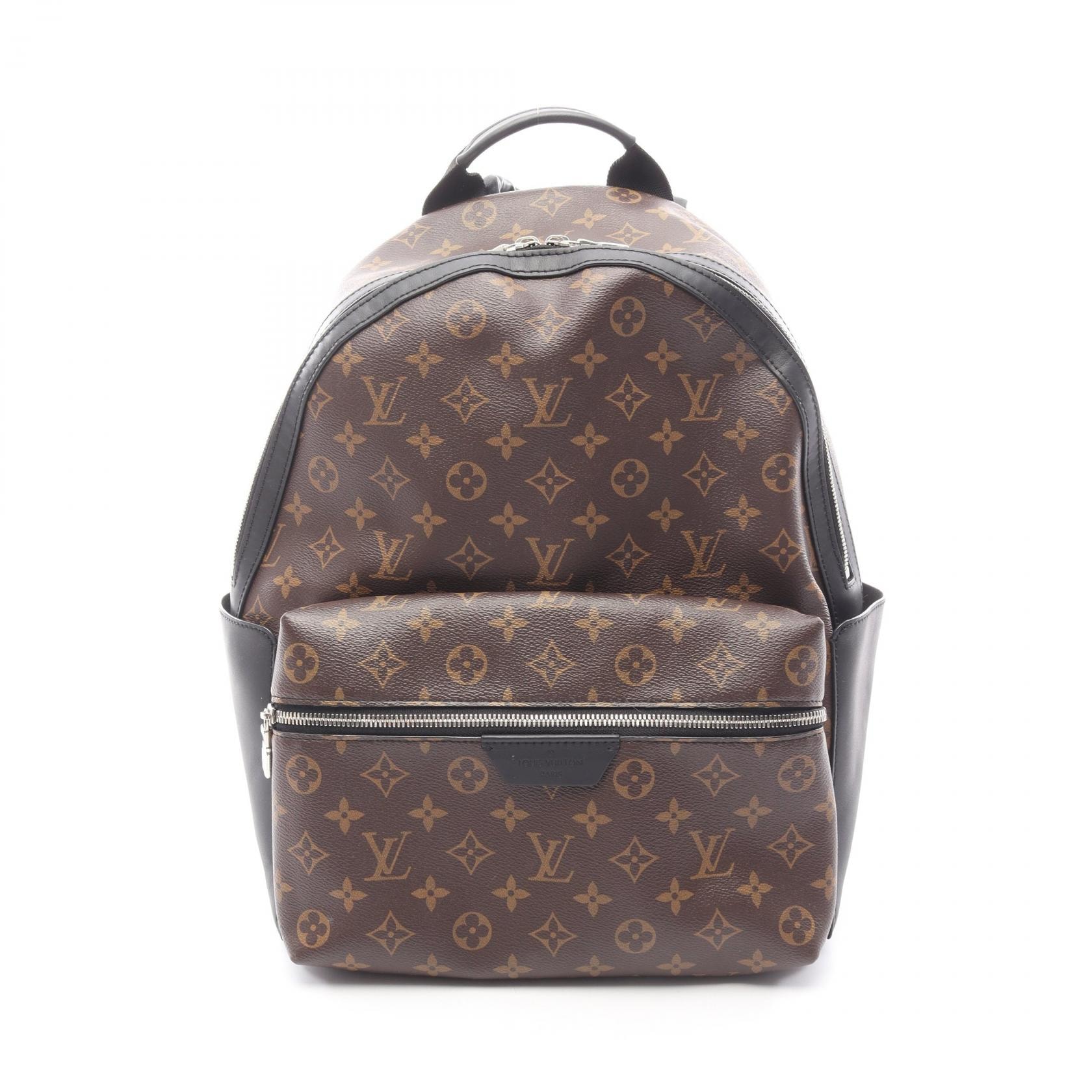 ルイ・ヴィトン LOUIS VUITTON ディスカバリー バックパック PM リュックサック バックパック バッグ PVCコーティングキャンバス レザー モノグラム・マカサー メンズ ブラウン系 / ブラック系 M46684 【中古】
