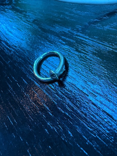 Chrome Hearts Nail Ring w/ Cross Ball "Silver"
