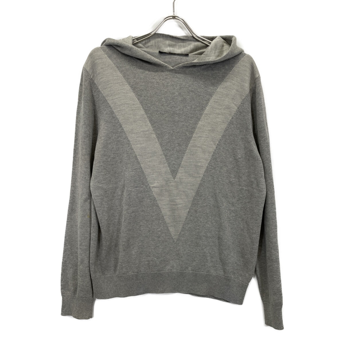 ルイヴィトン コットンｘシルク Vモチーフ フーディ ニットセーター/ S