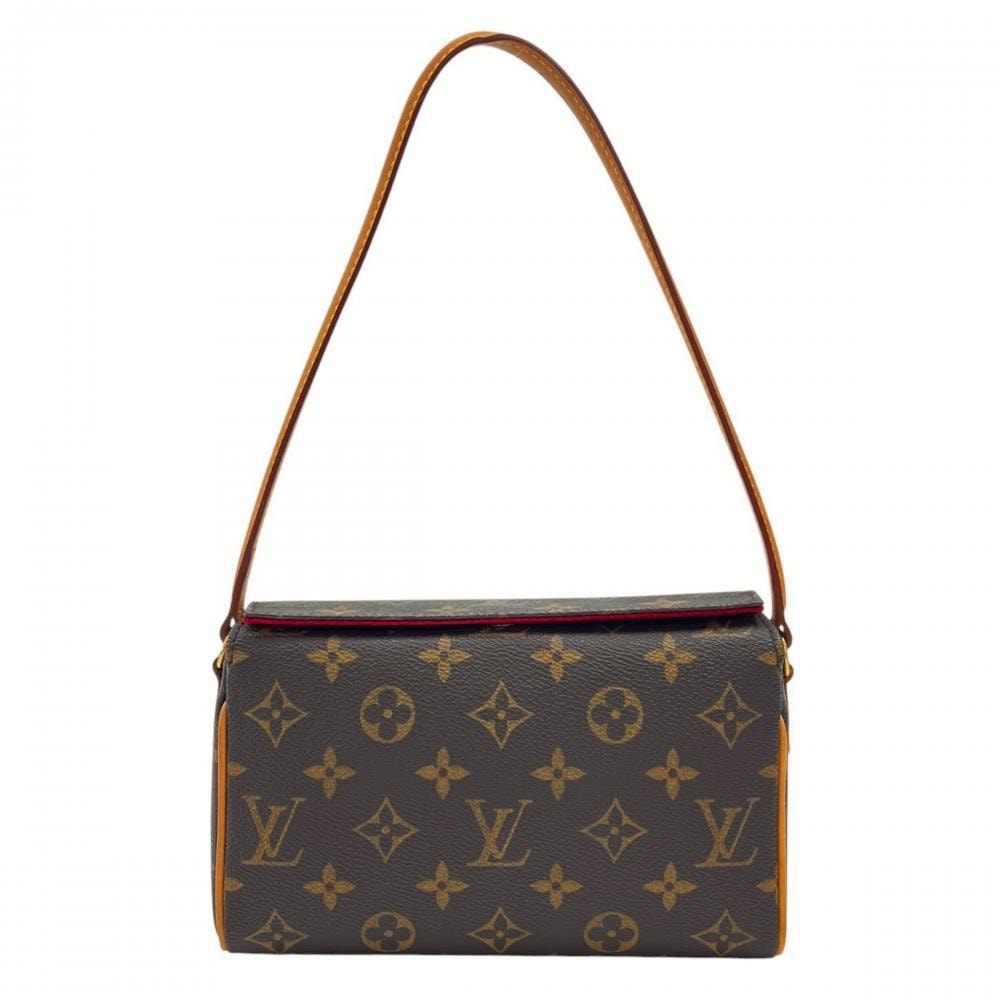 LOUIS VUITTON ルイヴィトン ハンドバッグ レシタル シングルハンドル M51900 モノグラムキャンバス    ブラウン 茶 ゴールド金具 レディース【中古品】