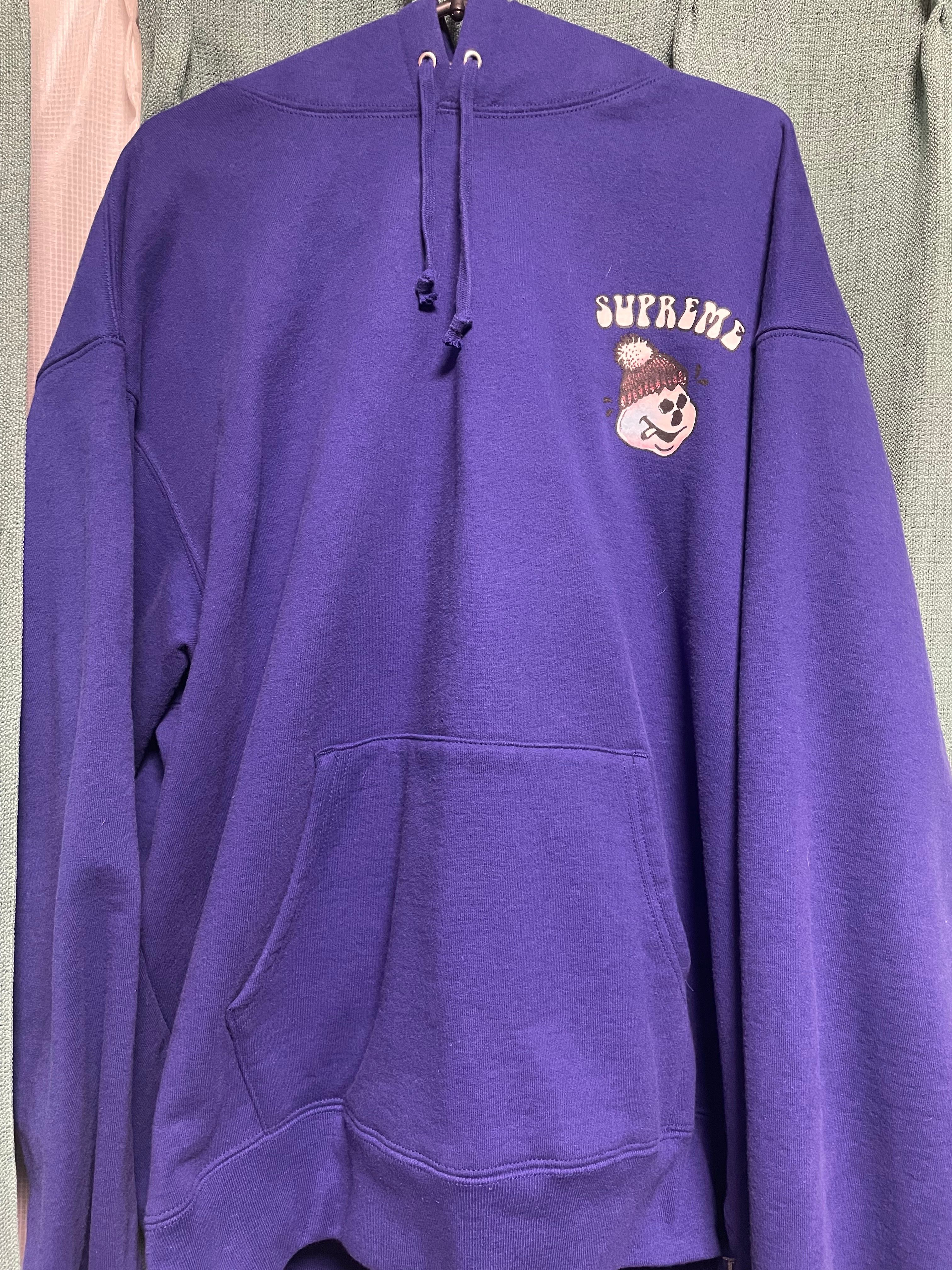 Supreme Snowman Hooded Sweatshirt "Dark Royal"