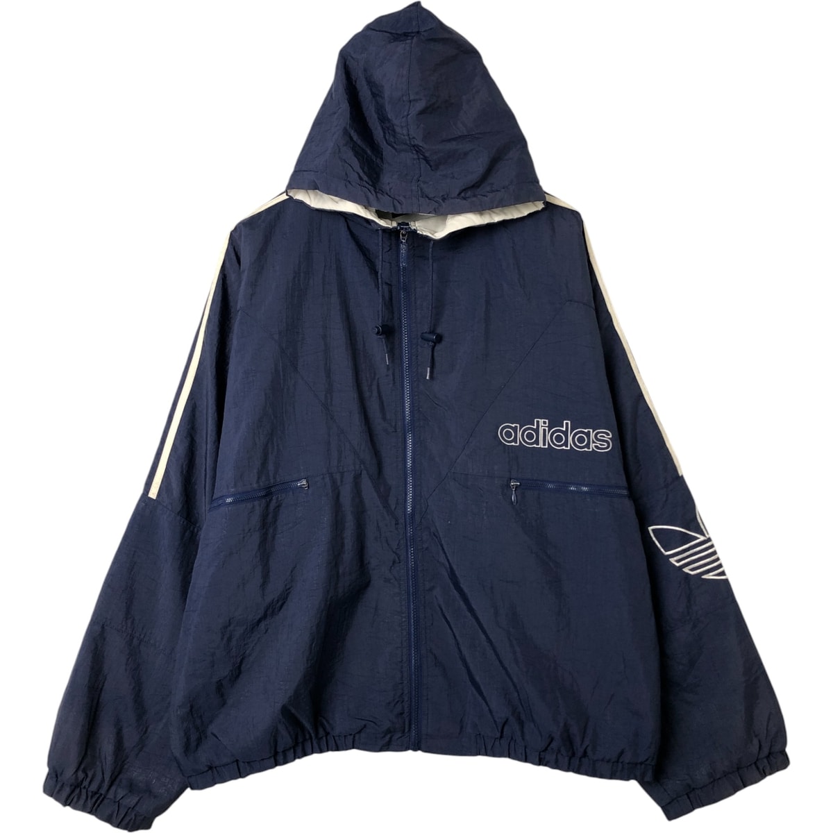 傷や汚れあり】古着 80~90年代 アディダス adidas 中綿パーカー