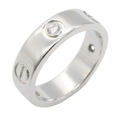 カルティエ CARTIER ラブリング 3PD リング・指輪 ジュエリー K18WG(ホワイトゴールド) ダイヤモンド レディース シルバー系 / クリア系 【中古】