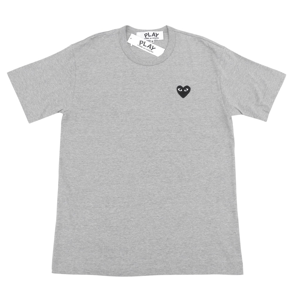 プレイコムデギャルソン 未使用 コットン Tシャツ トップス メンズ グレー×ブラック M AZ-T076 M