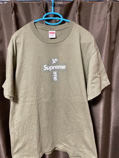 Supreme Cross Box Logo Tee "Olive"