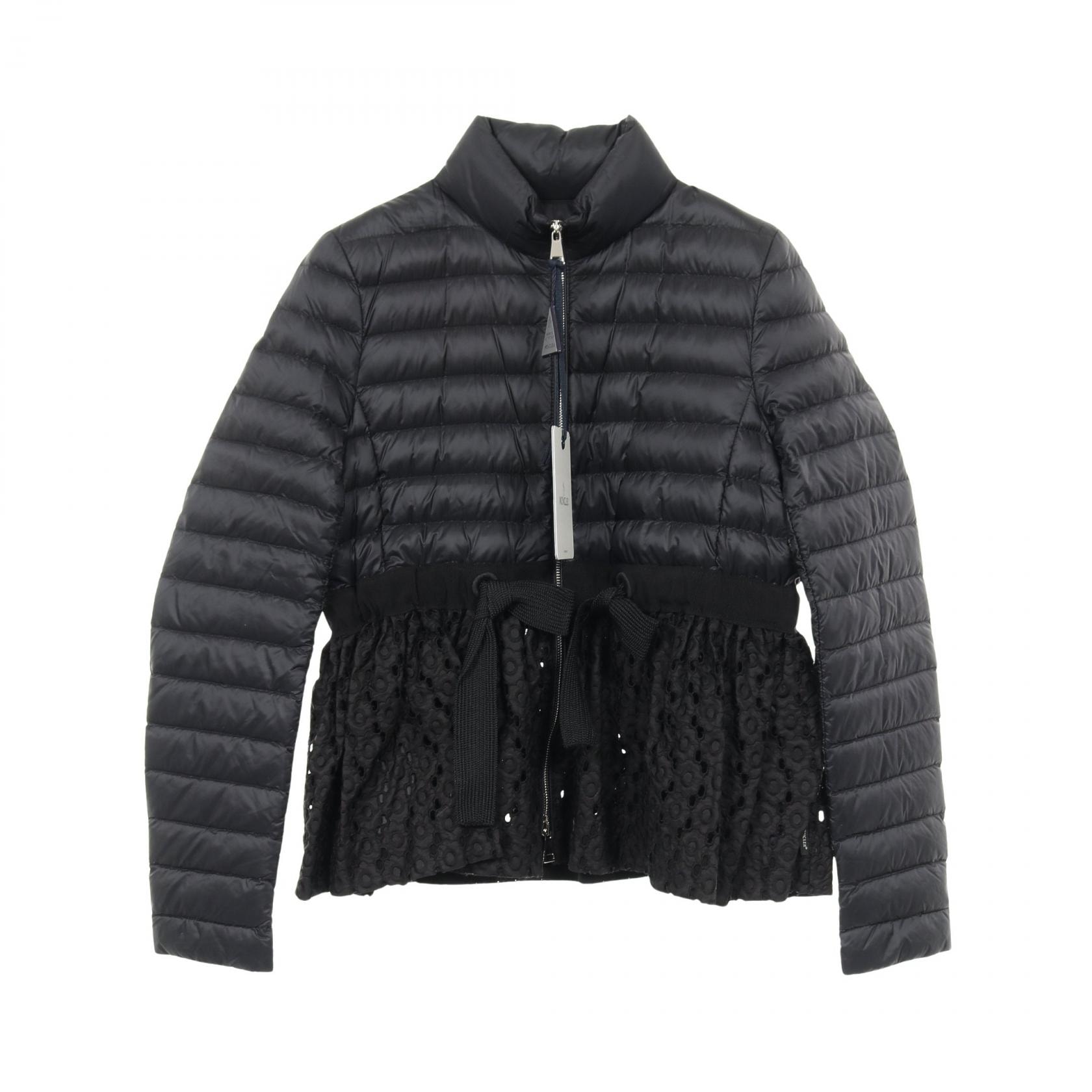 モンクレール MONCLER SERPENTINE ダウンジャケット 衣料品 アウター ナイロン レディース ブラック系 【中古】