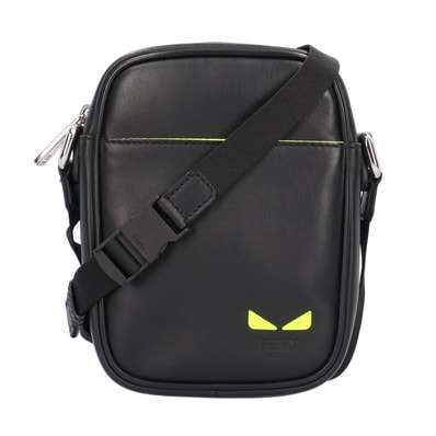 フェンディ バッグバグズ ショルダーバッグ レザー 7VA456 ブラック メンズ FENDI 中古