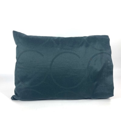 グッチ GUCCI ロゴ ピロー 枕 インテリア クッション コットン ブラック 美品