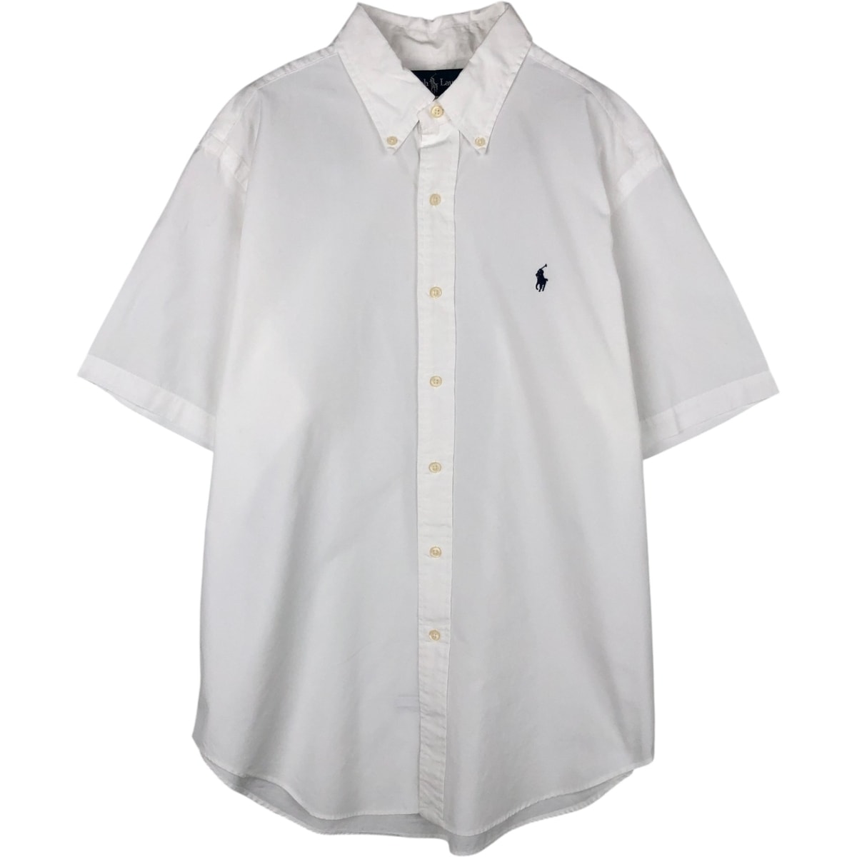 古着 ラルフローレン Ralph Lauren CLASSIC FIT クラシックフィット 半袖 ボタンダウンシャツ メンズL相当/eaa633125