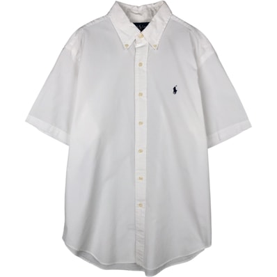 古着 ラルフローレン Ralph Lauren CLASSIC FIT クラシックフィット 半袖 ボタンダウンシャツ メンズL相当/eaa633125