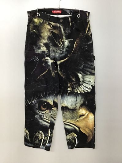 Supreme Eagle Double Knee Denim Painter Pant "Black"