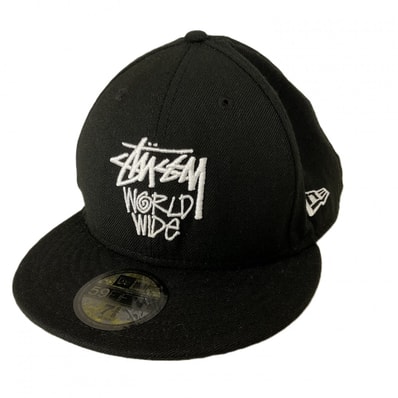 STUSSY 【ステューシー】 NEW ERA 【ニューエラ】 キャップ ブラック 60.6 cm