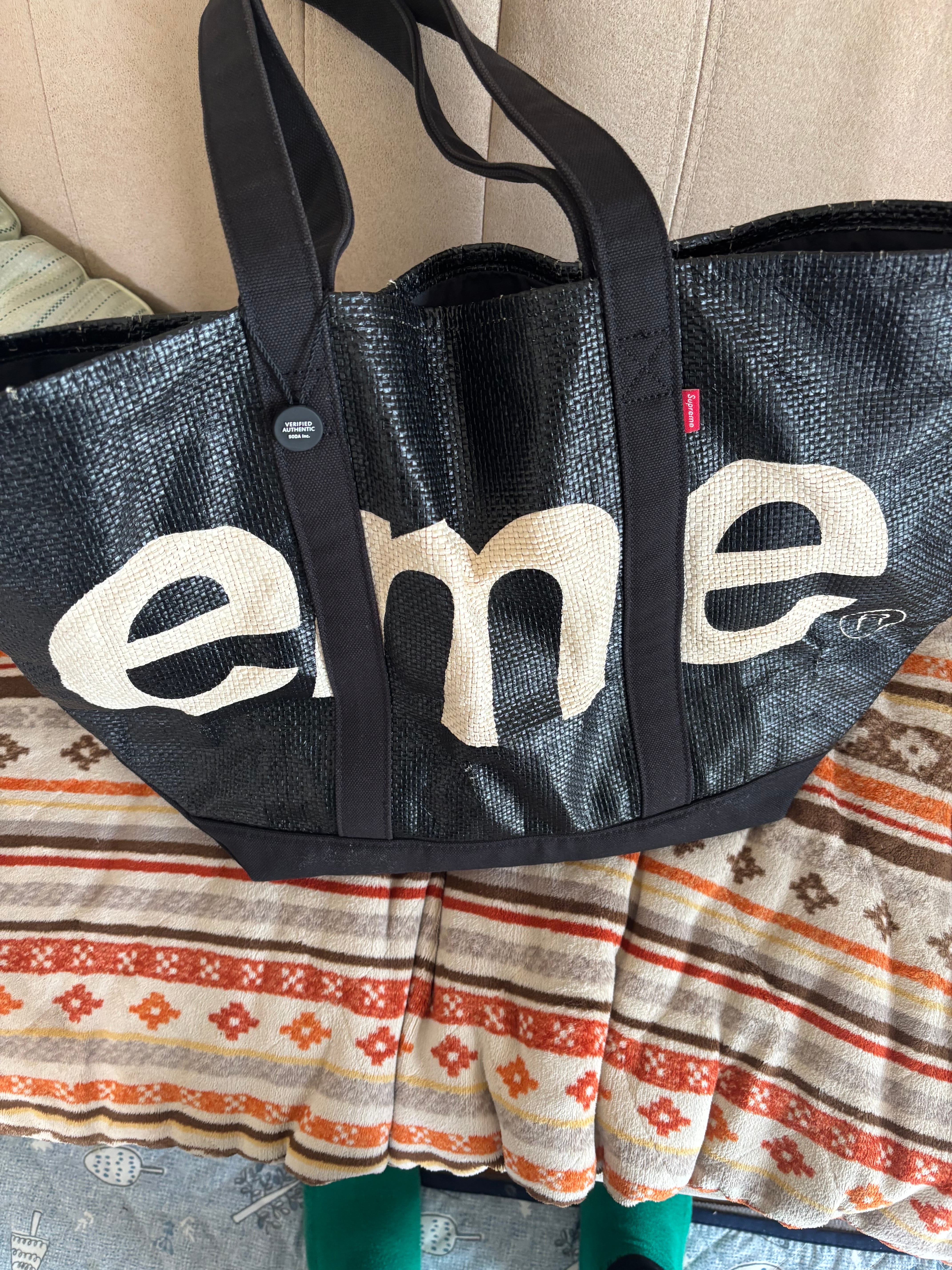 Supreme Raffia Tote 