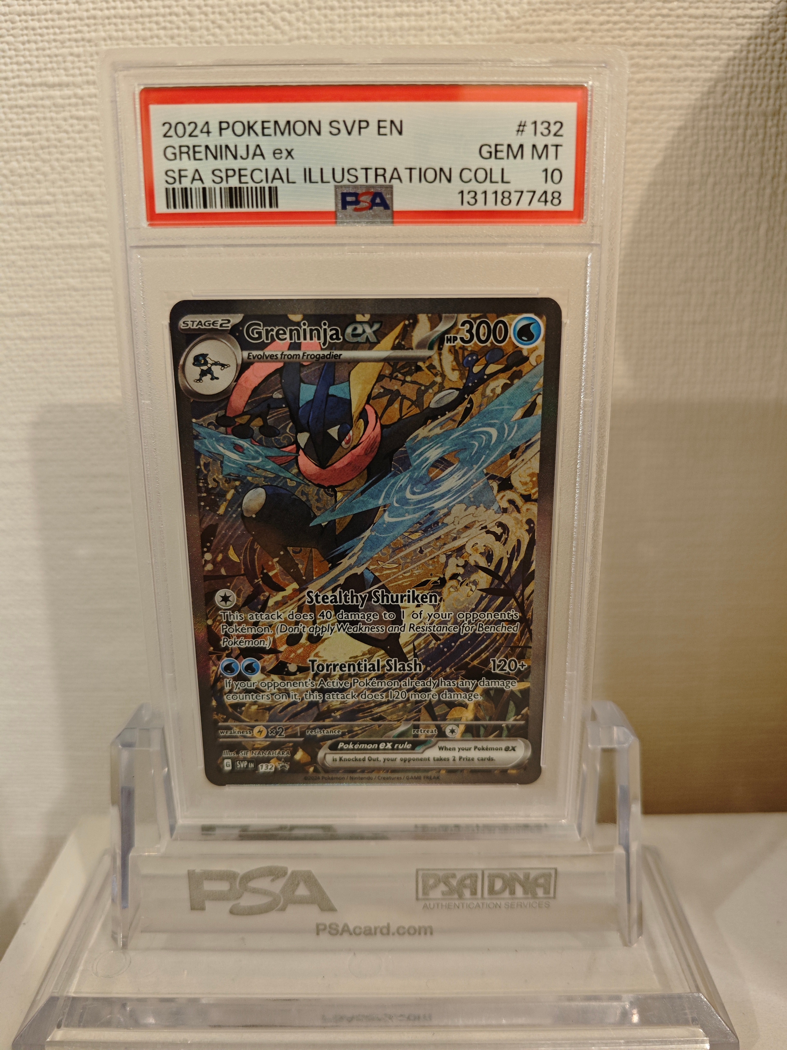 ゲッコウガex P [SVP EN 132]【英語版】(スカーレット&バイオレット「シュラウデッドフェイブル ゲッコウガex スペシャルイラストレーション コレクション」)