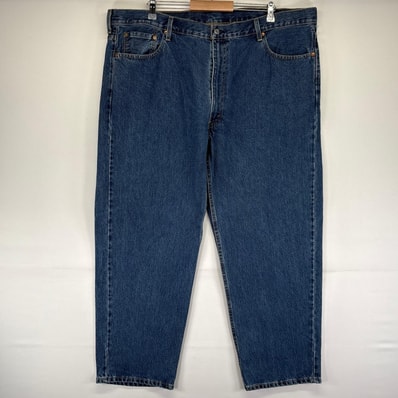 古着 リーバイス Levi's デニム パンツ 550 デニムパンツ テーパード バギー Gパン 大きいサイズ W46×L30 ブルー系 メンズ
