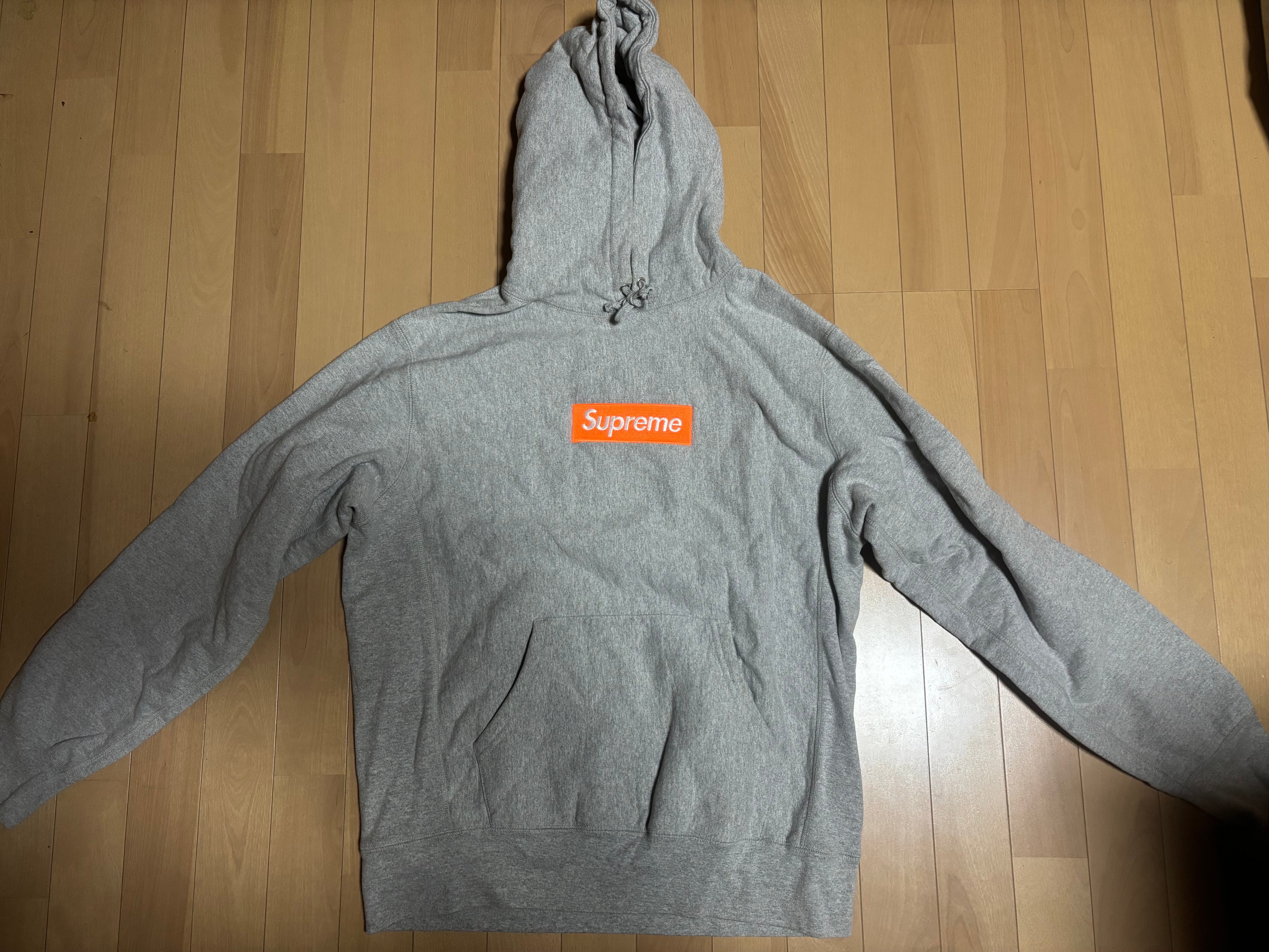 Supreme Box Logo Hooded Sweatshirt "Hether Grey" (17FW)