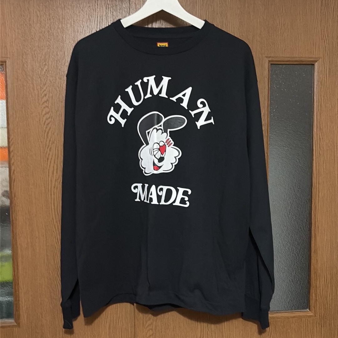 HUMAN MADE GDC White Day L/S T-shirt "Black" / VERDY