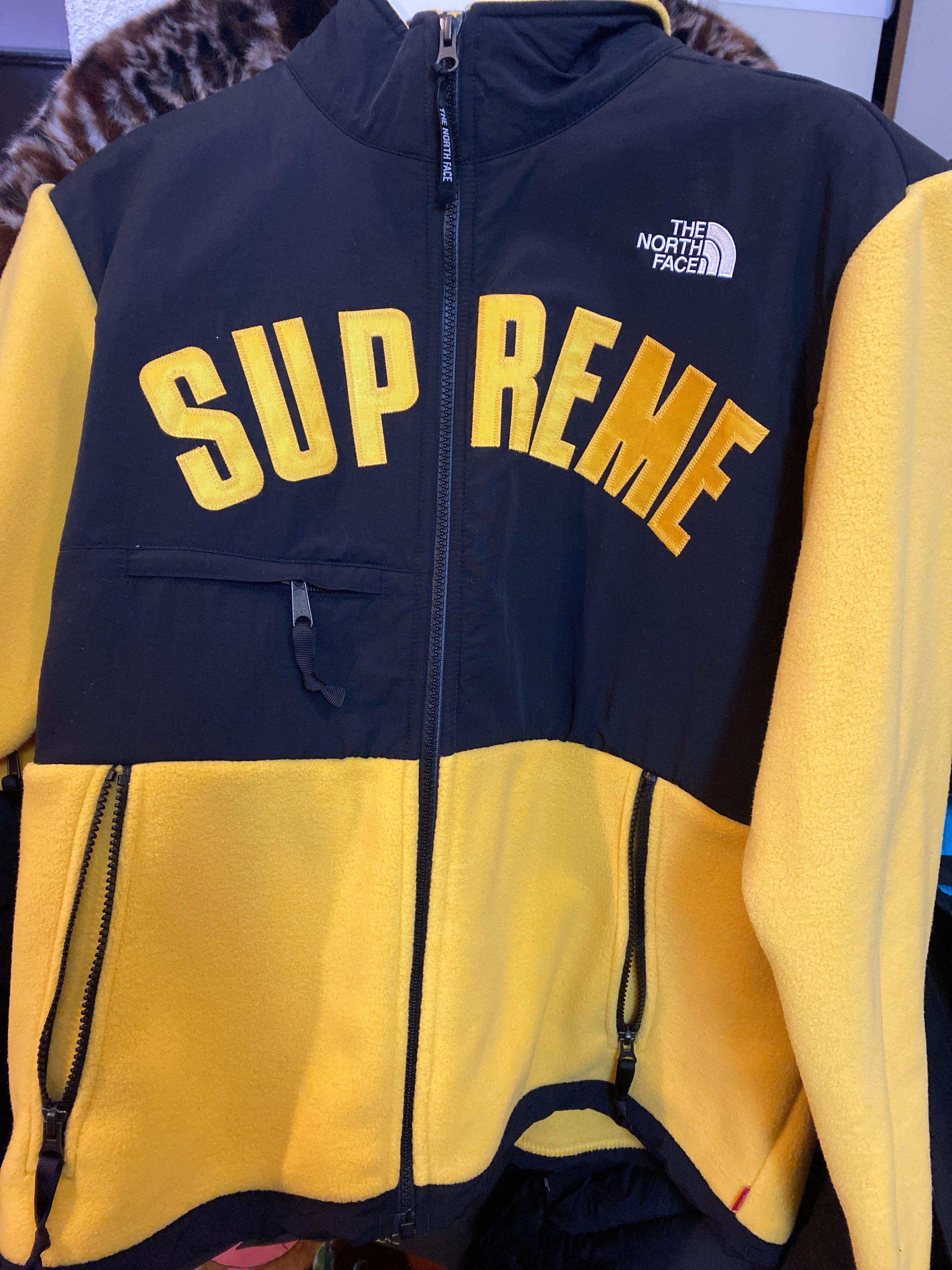 Supreme x The North Face Arc Logo Denali Fleece Jacket "Yellow"