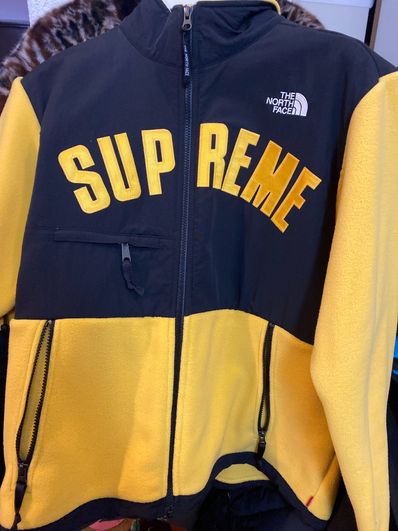 Supreme x The North Face Arc Logo Denali Fleece Jacket "Yellow"
