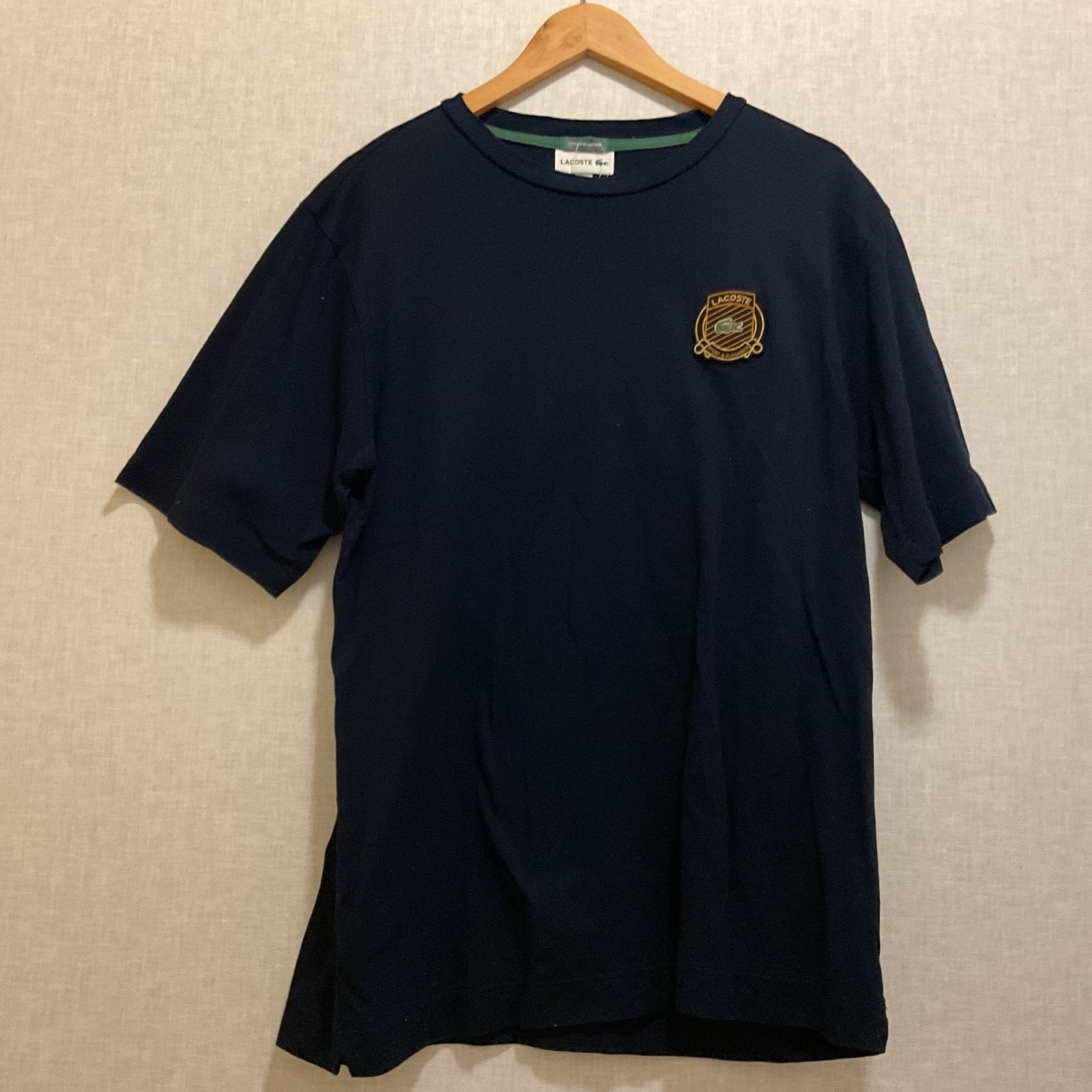 C (やや傷や汚れあり)】LACOSTE 【ラコステ】 半袖 Tシャツ ブラック