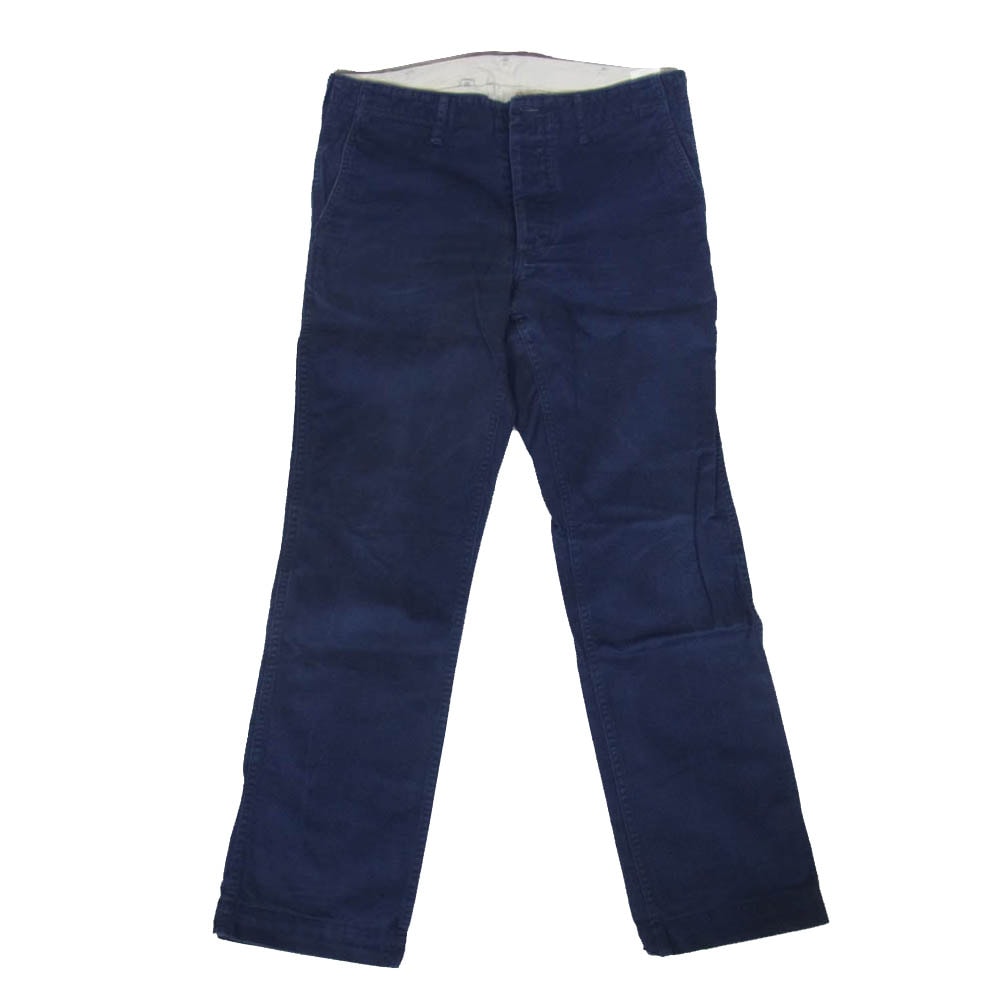 VISVIM ビズビム パンツ 13SS 0113105008013 SLIM CHINO シンチバック スリム チノパンツ ネイビー系 2【中古】
