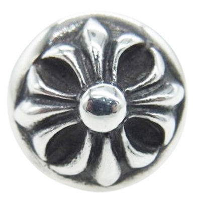 CHROME HEARTS クロムハーツ(原本無) ピアス STUD CRSBLL クロスボール スタッド ピアス シルバー系【中古】