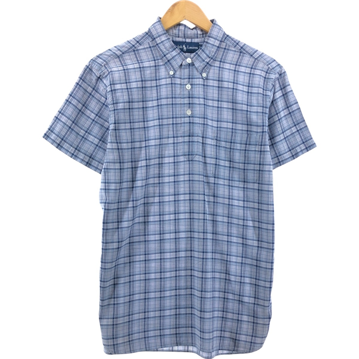 古着 ラルフローレン Ralph Lauren 半袖 ボタンダウン チェックシャツ メンズM相当/eaa548615