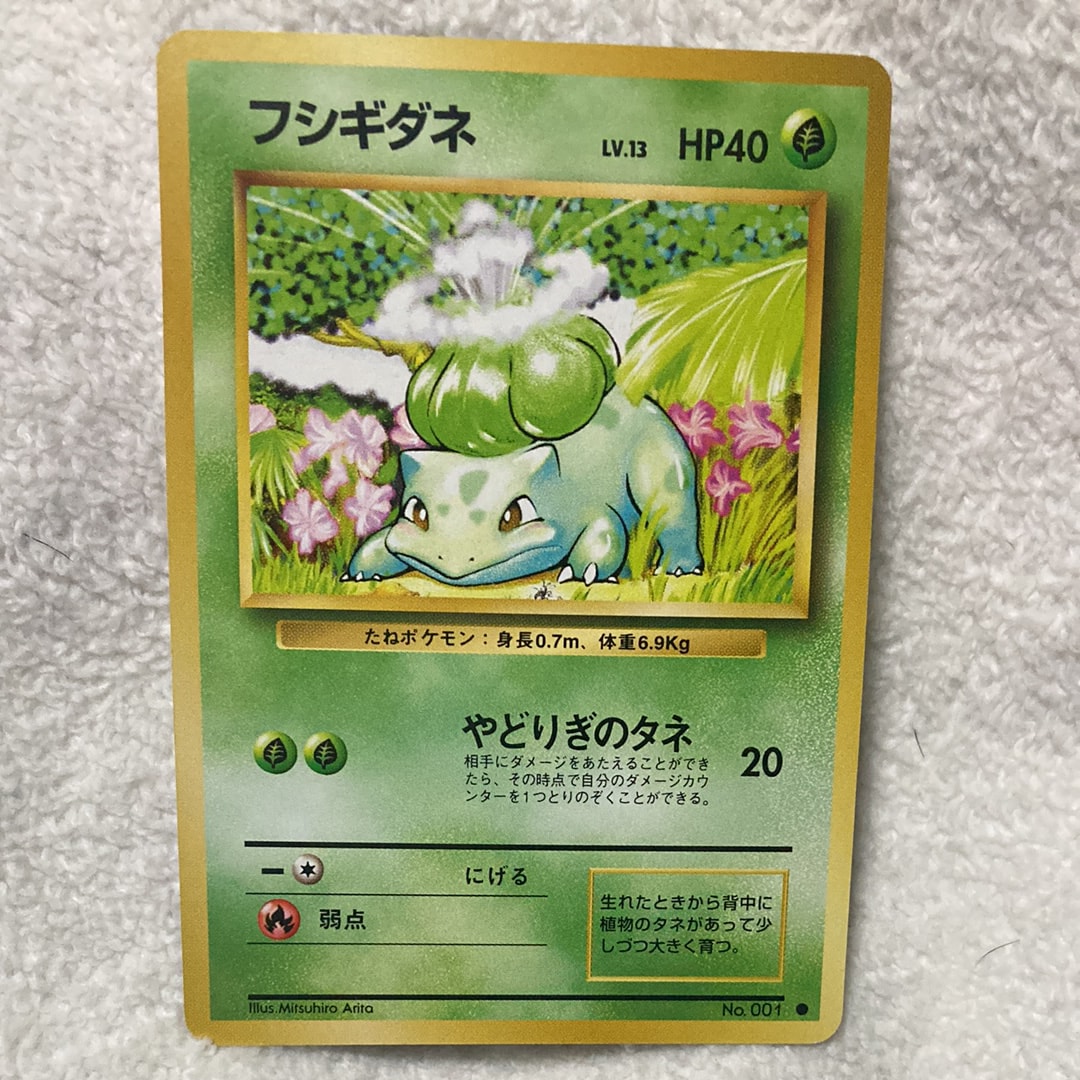 フシギダネ ● : 旧裏 [PMCG1-2](拡張パック「ポケットモンスター カードゲーム」再販)