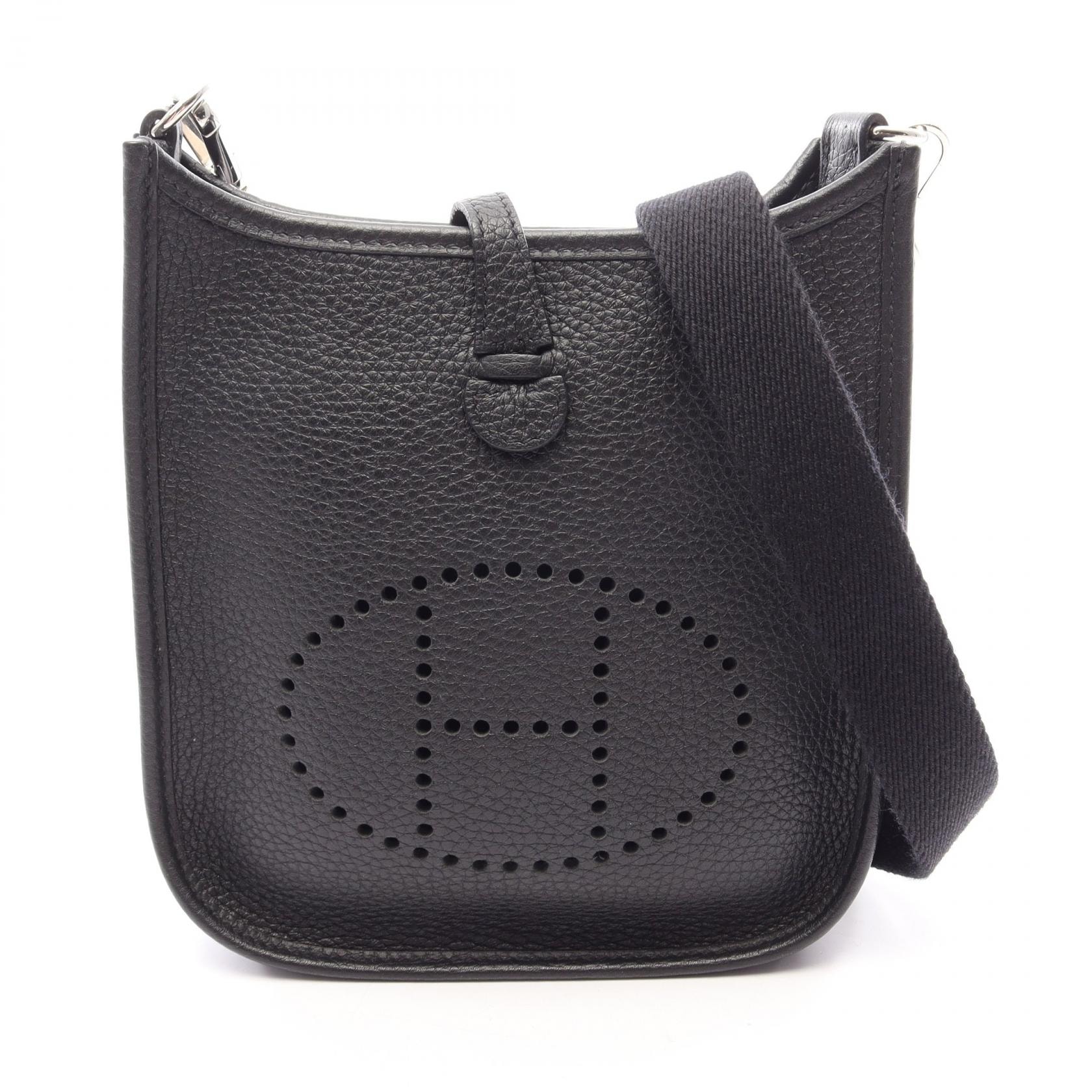 エルメス HERMES エヴリンアマゾンTPM ショルダーバッグ バッグ レザー トリヨンクレマンス Z刻印(2021年製造) レディース ブラック系 【中古】
