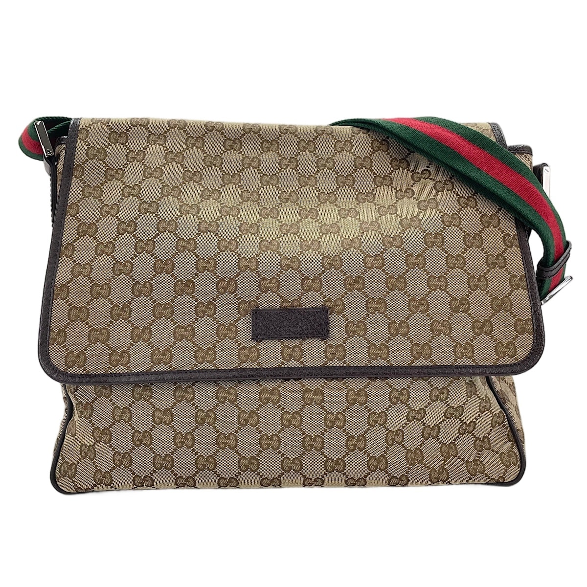 グッチ GUCCI GGキャンバス シェリーライン ショルダーバッグ【中古】