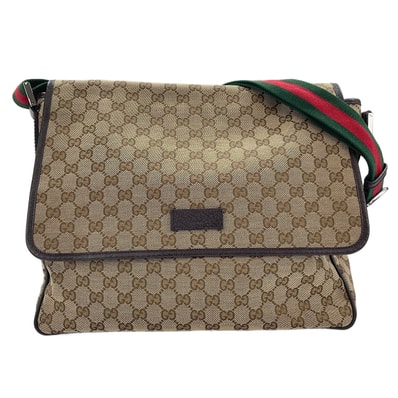 グッチ GUCCI GGキャンバス シェリーライン ショルダーバッグ【中古】