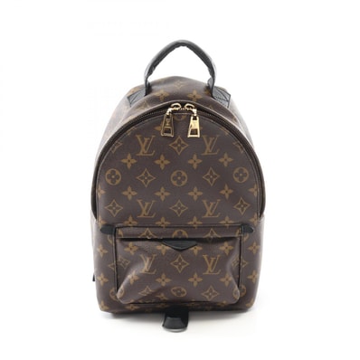 ルイ・ヴィトン LOUIS VUITTON パームスプリングスPM リュックサック バックパック バッグ PVCコーティングキャンバス レザー モノグラム レディース ブラウン系 / ブラック系 M41560 【中古】
