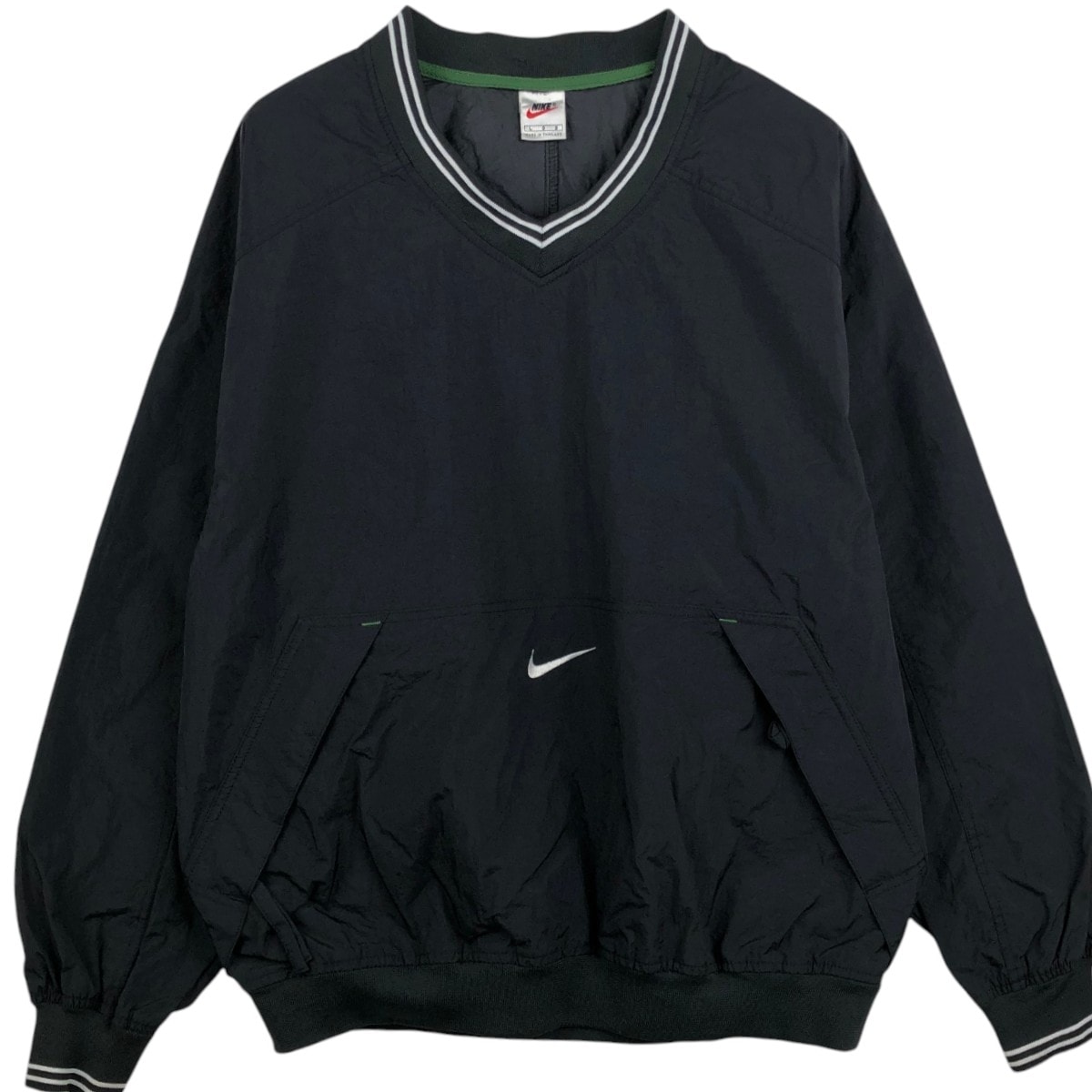 古着 90年代 ナイキ NIKE Vネック ナイロンプルオーバー メンズL相当 ヴィンテージ/eaa678386